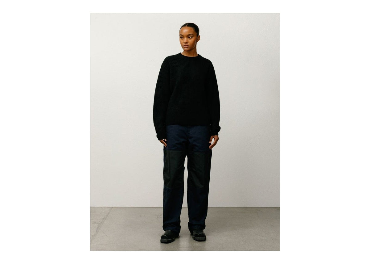 Stussy Waffle Cashmere Sweater Black