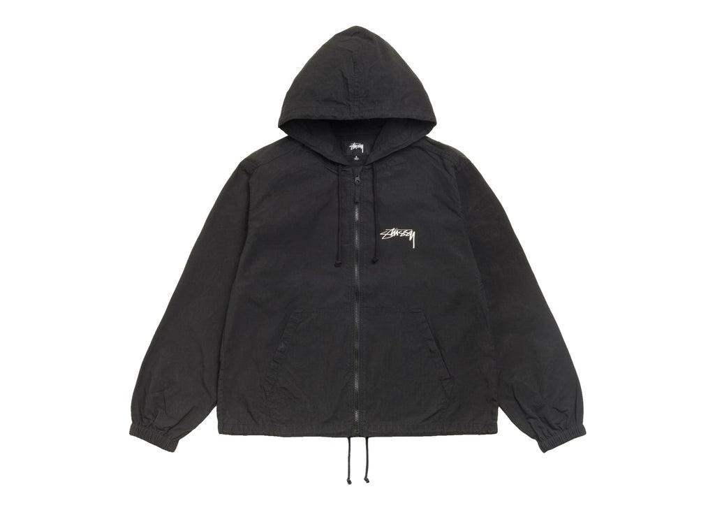 Stussy Waxed Cotton Beach Shell Black