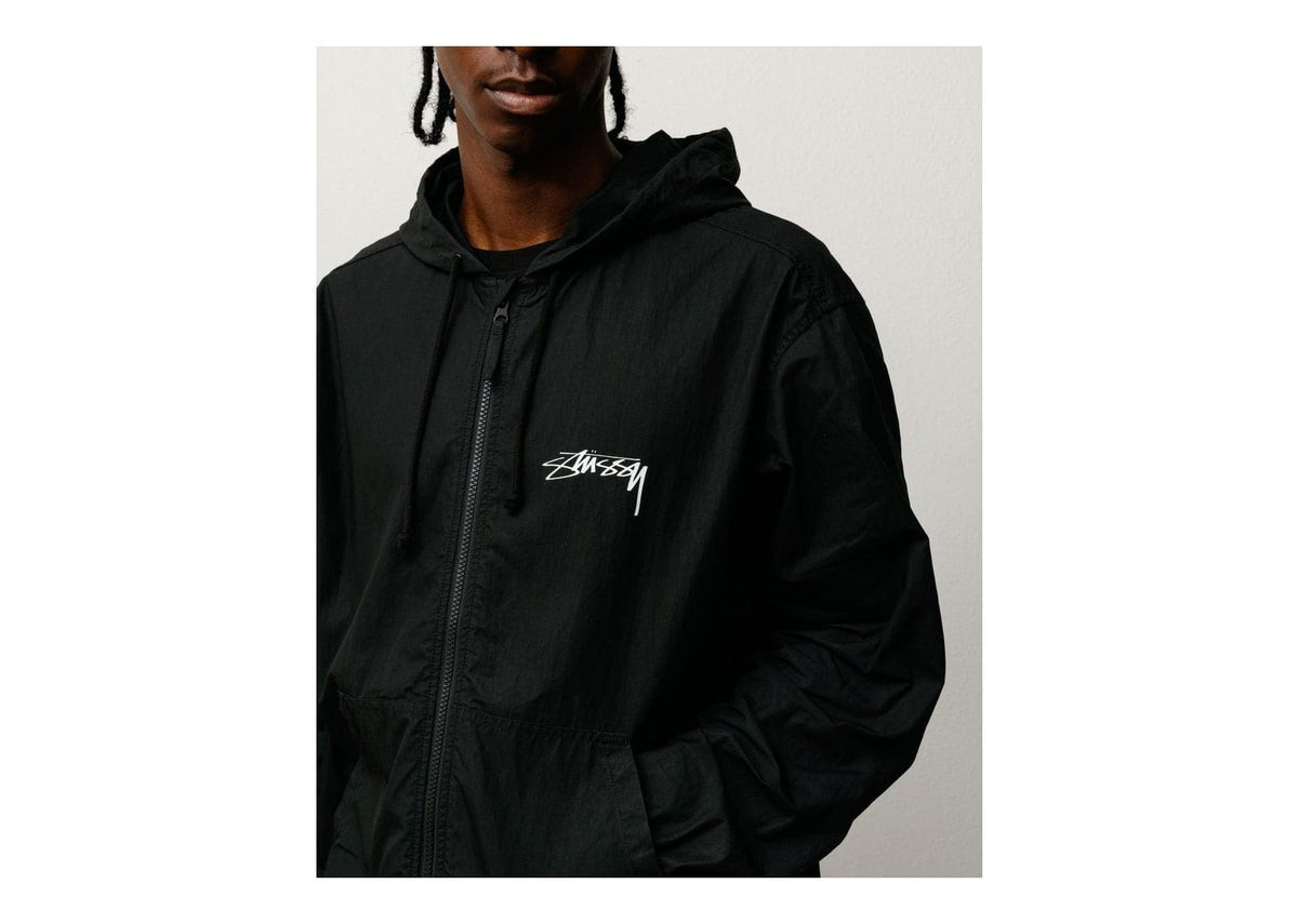 Stussy Waxed Cotton Beach Shell Black