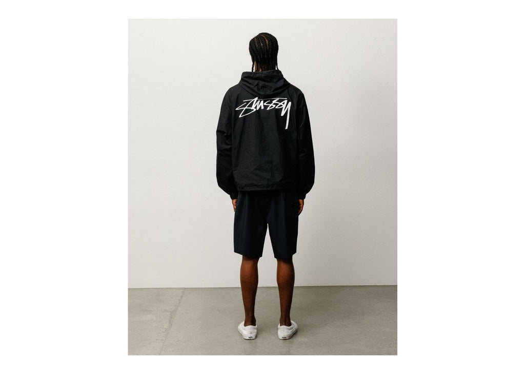 Stussy Waxed Cotton Beach Shell Black