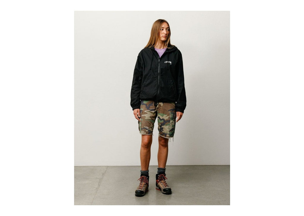 Stussy Waxed Cotton Beach Shell Black