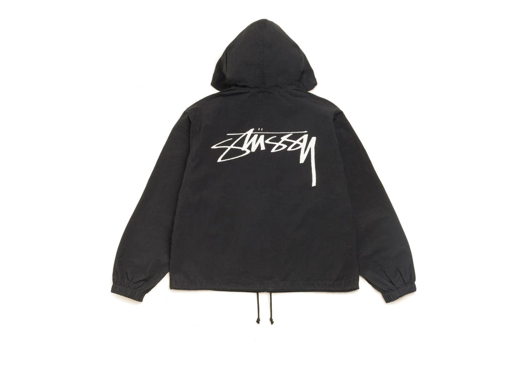 Stussy Waxed Cotton Beach Shell Black