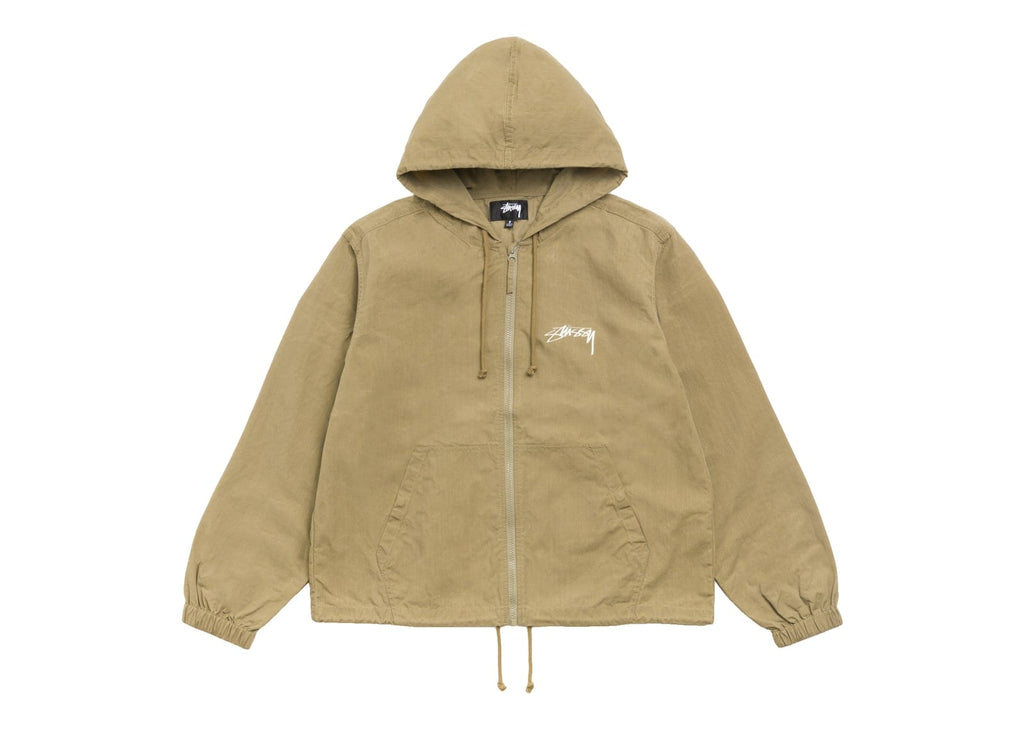 Stussy Waxed Cotton Beach Shell Olive
