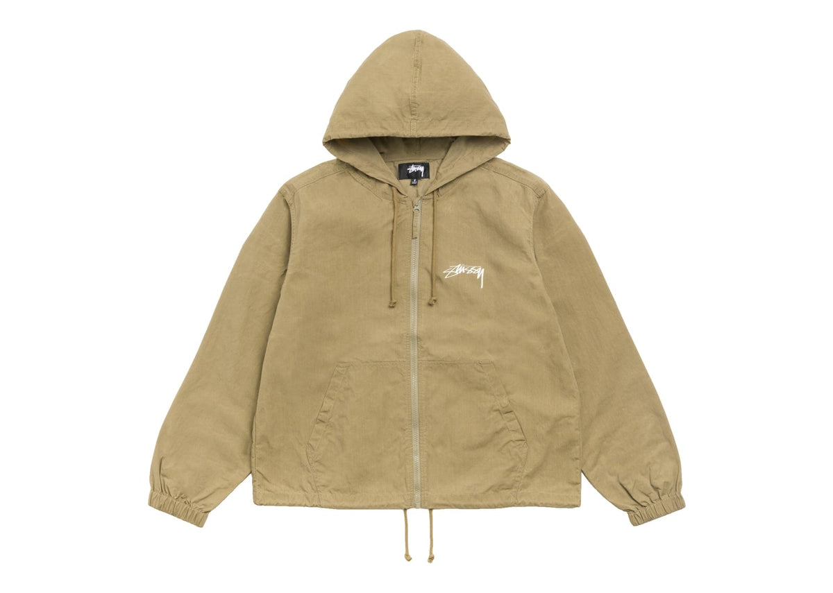 Stussy Waxed Cotton Beach Shell Olive