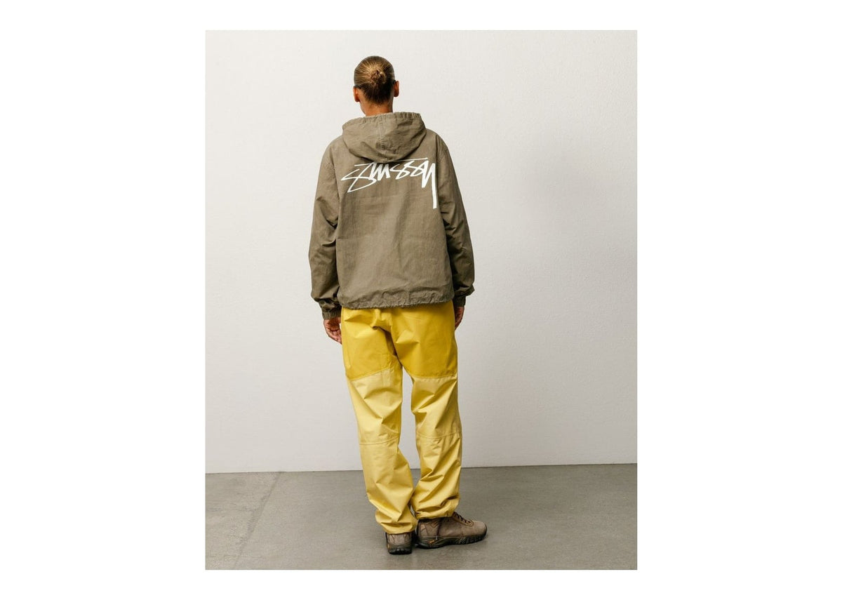 Stussy Waxed Cotton Beach Shell Olive