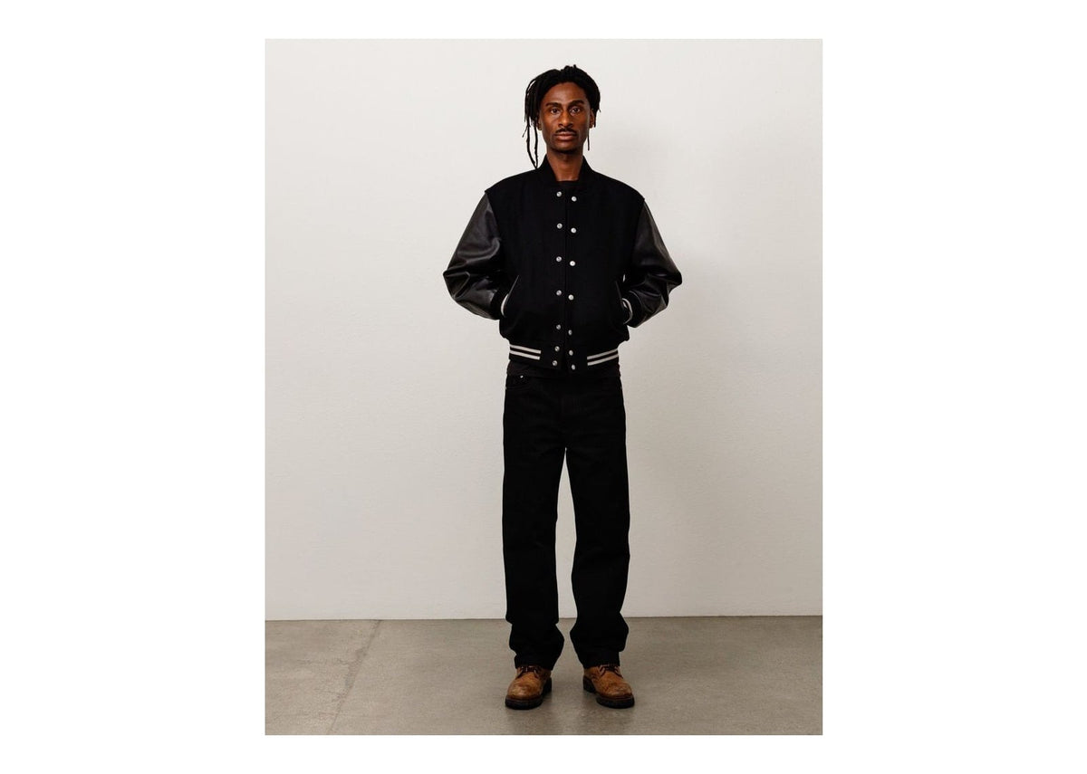 Stussy Wool Varsity Jacket Black