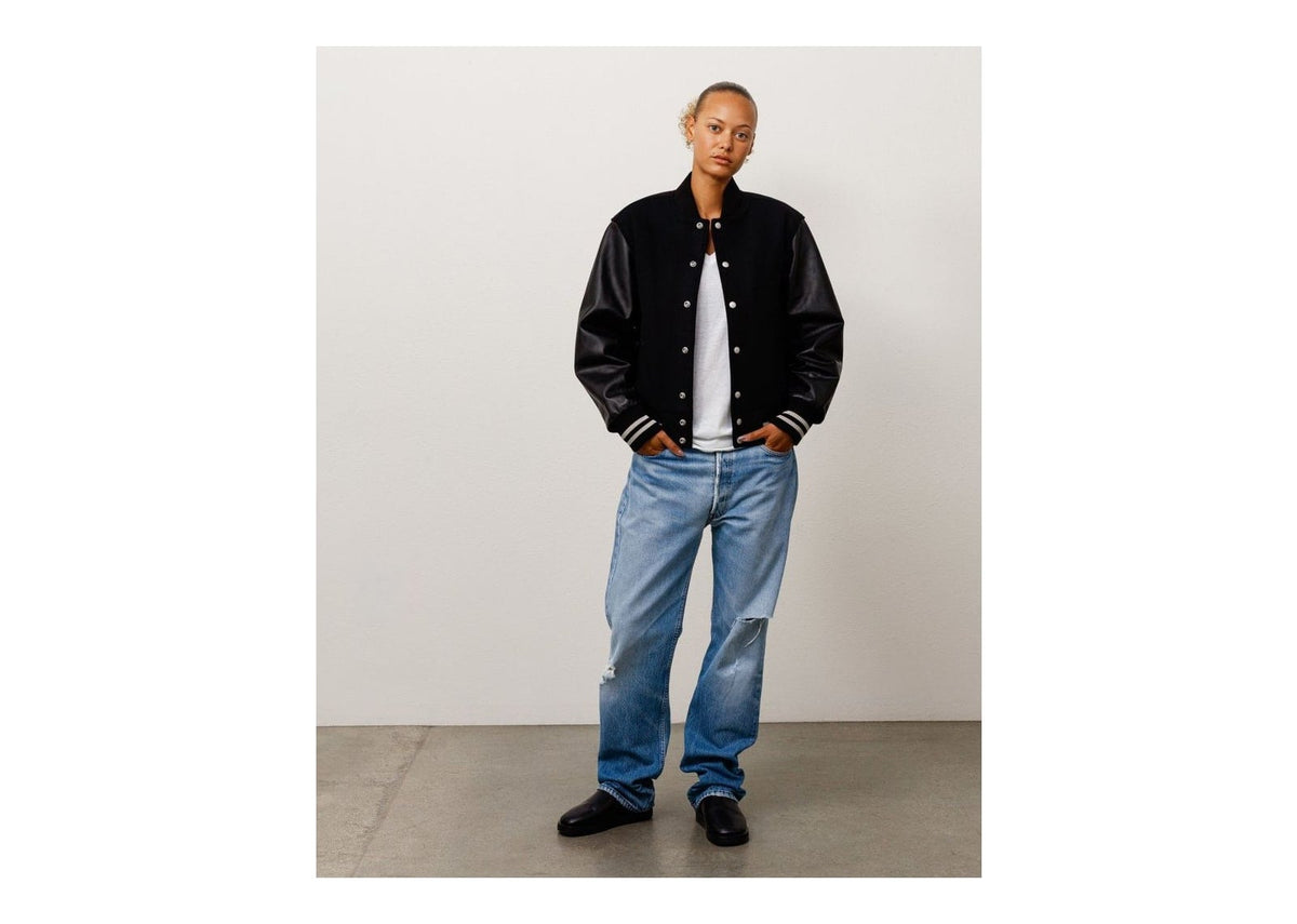 Stussy Wool Varsity Jacket Black