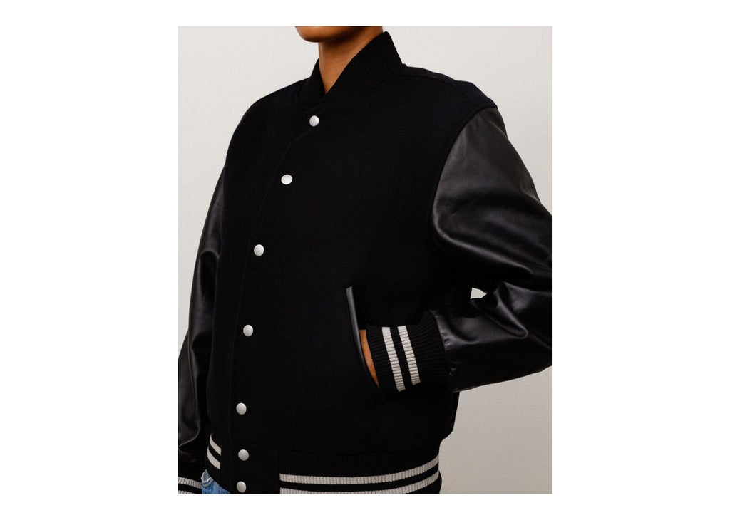 Stussy Wool Varsity Jacket Black