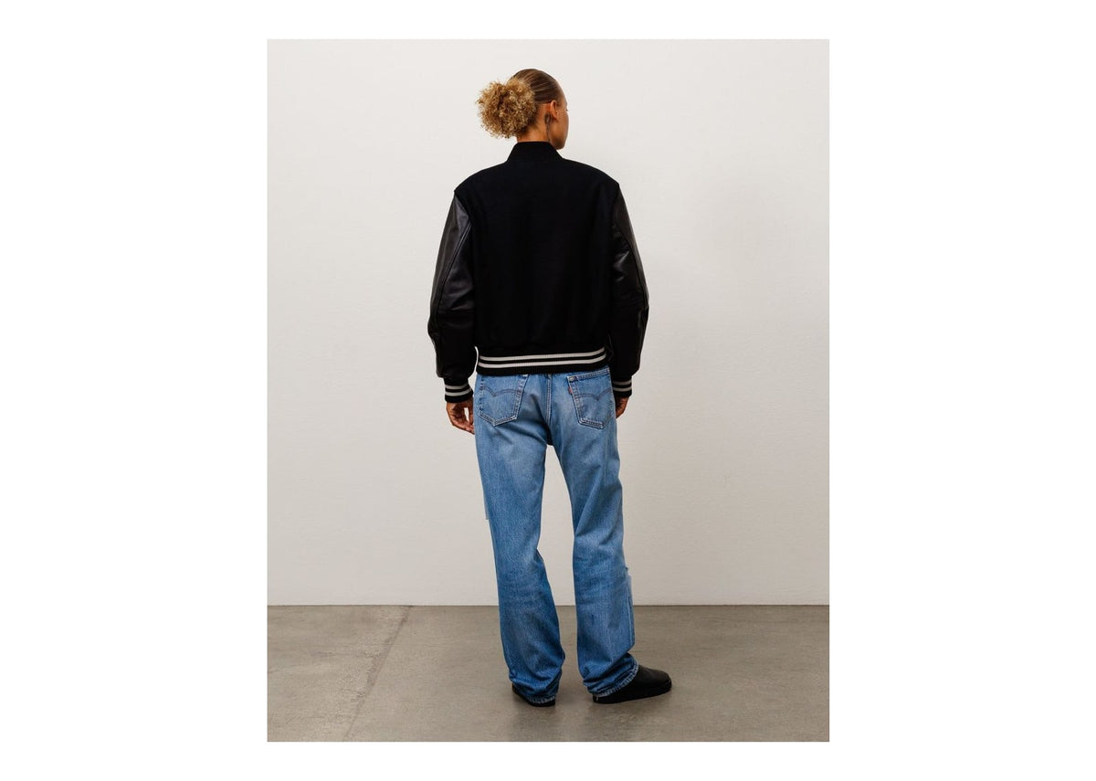 Stussy Wool Varsity Jacket Black