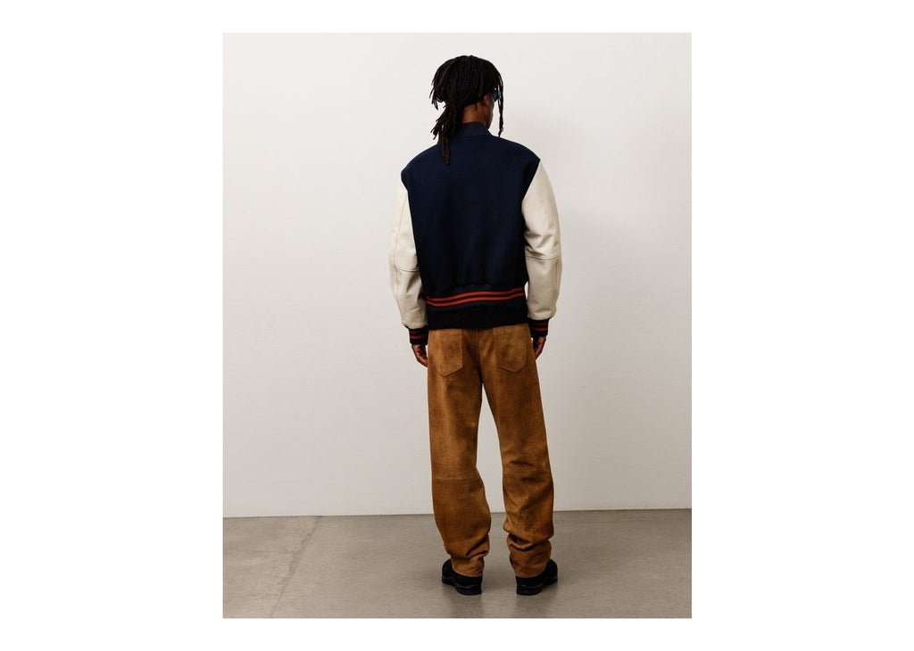 Stussy Wool Varsity Jacket Navy