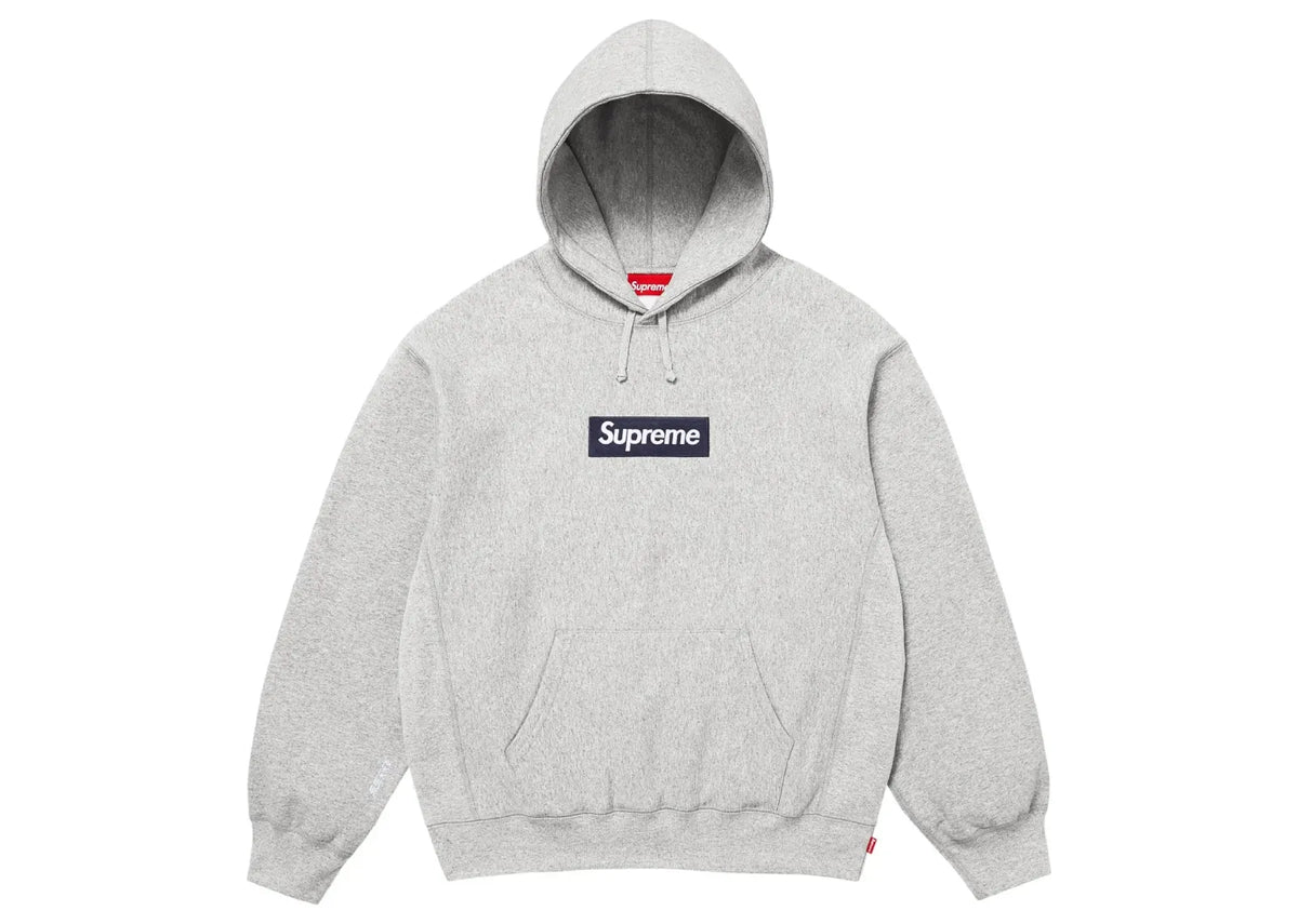 Supreme Box Logo Hooded Sweatshirt Heather Grey