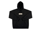 Supreme Burberry Box Logo Hooded Sweatshirt Black