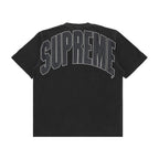 Supreme Cracked Back Arc Short-Sleeve Top Black