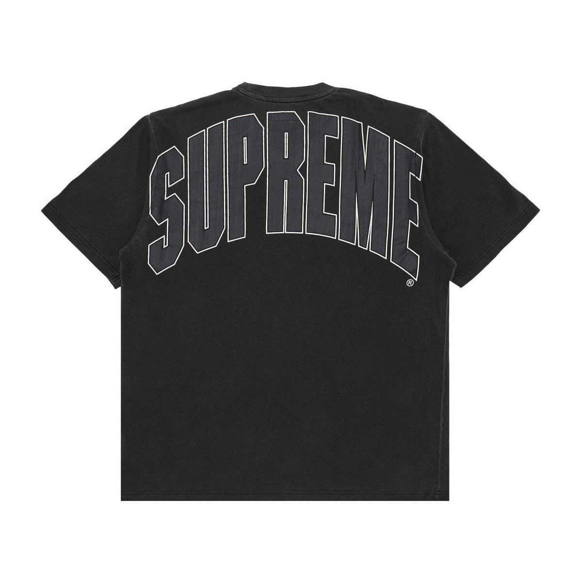 Supreme Cracked Back Arc Short-Sleeve Top Black
