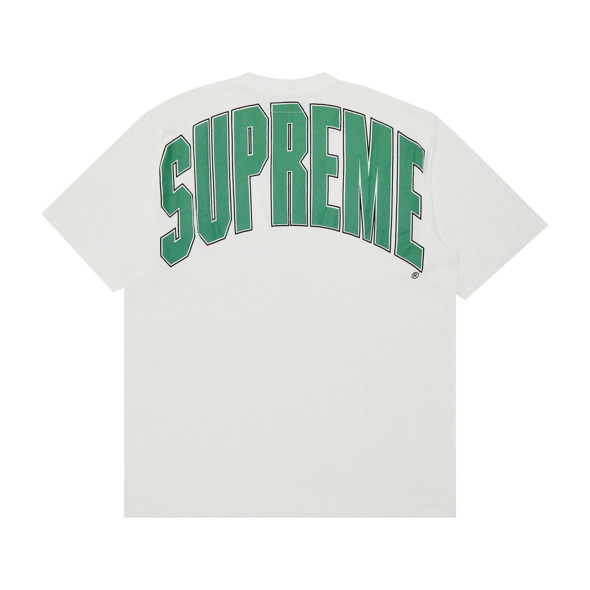 Supreme Cracked Back Arc Short-Sleeve Top White