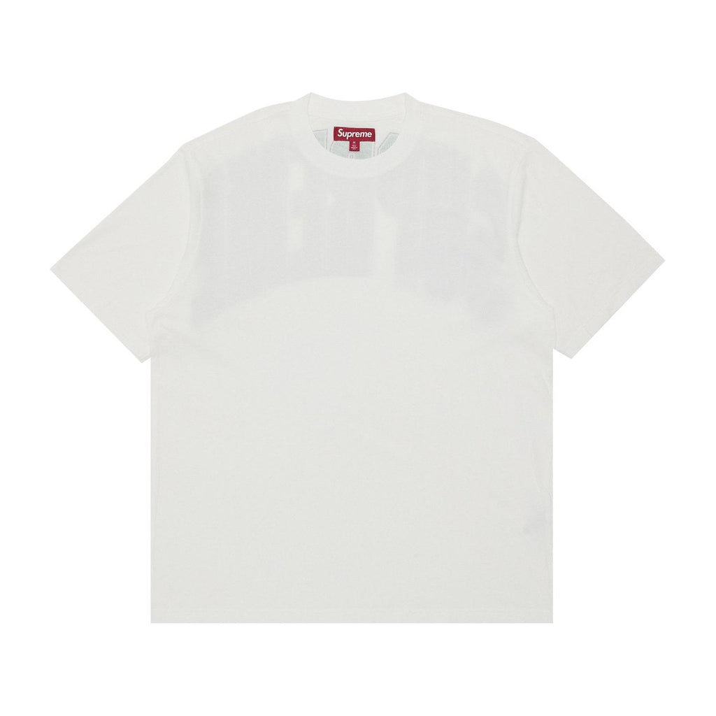 Supreme Cracked Back Arc Short-Sleeve Top White