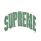 Supreme Cracked Back Arc Short-Sleeve Top White