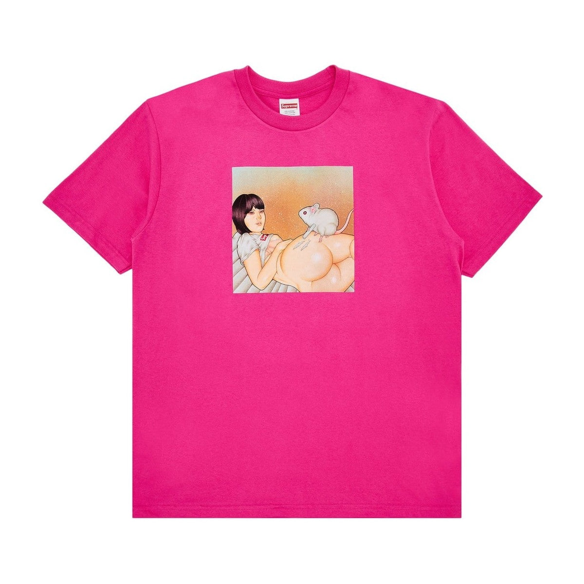 Supreme Mouse Tee Fuchsia