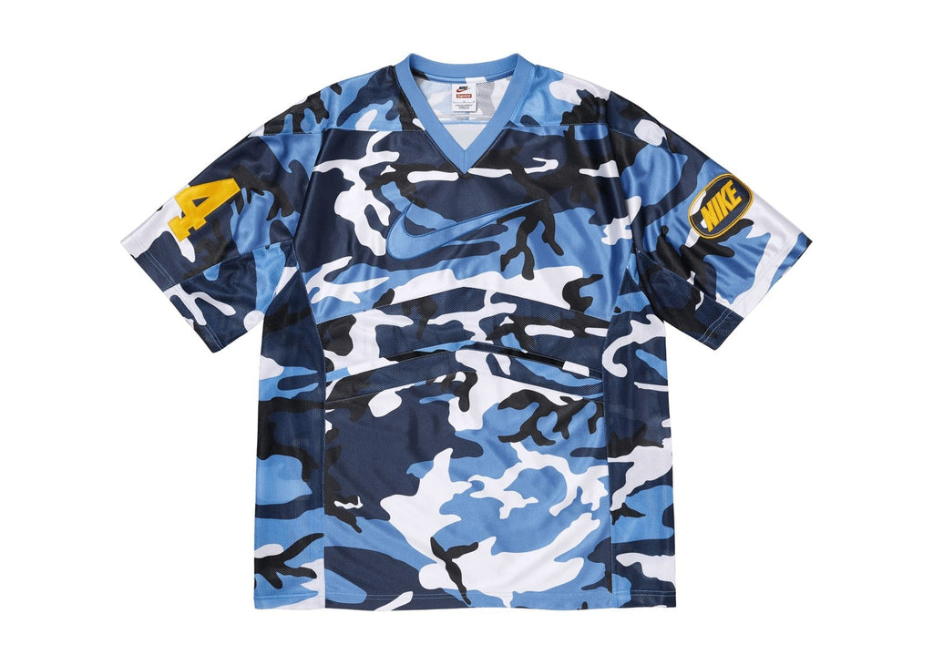 Supreme Nike Football Jersey Blue Camo