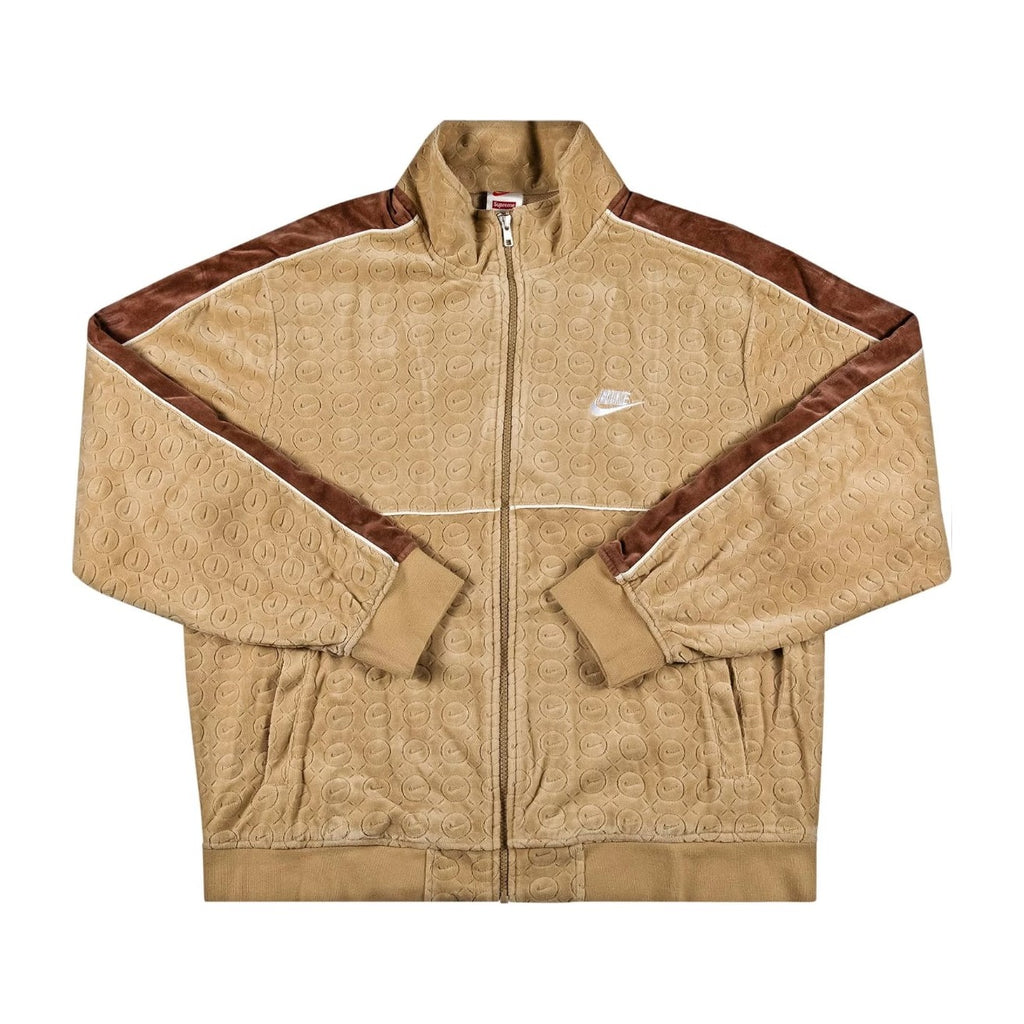 Supreme Nike Velour Track Jacket Tan