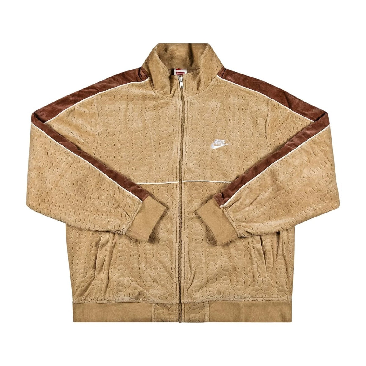 Supreme Nike Velour Track Jacket Tan