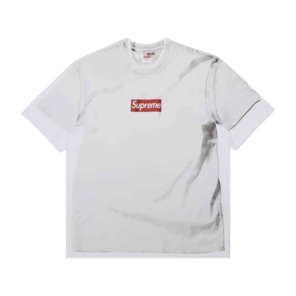 Supreme x MM 6 Maison Margiela Box Logo Tee White