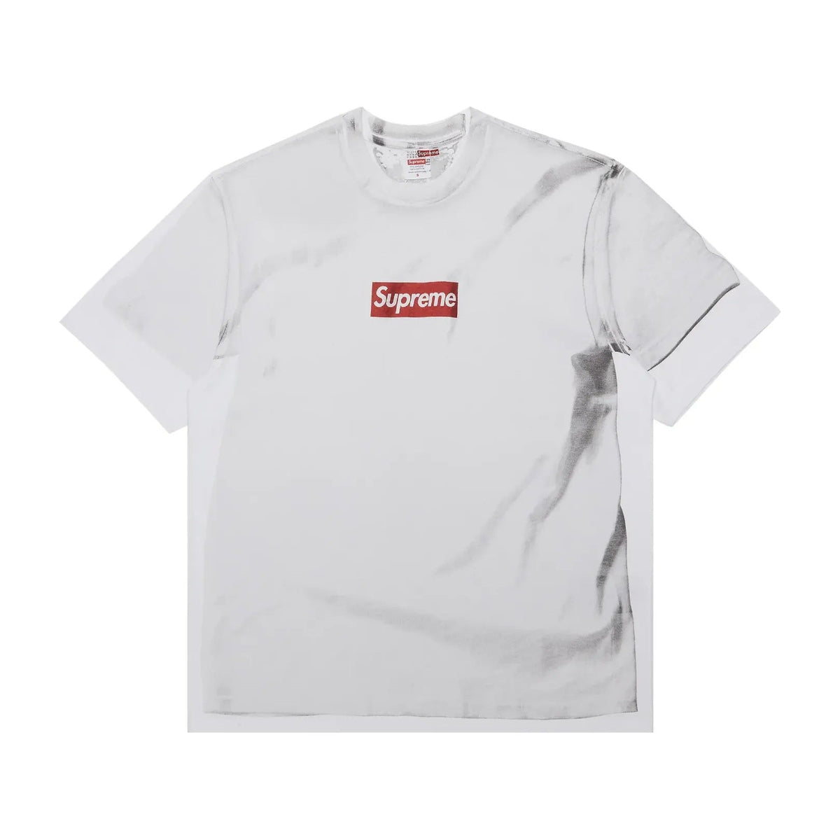 Supreme x MM 6 Maison Margiela Box Logo Tee White