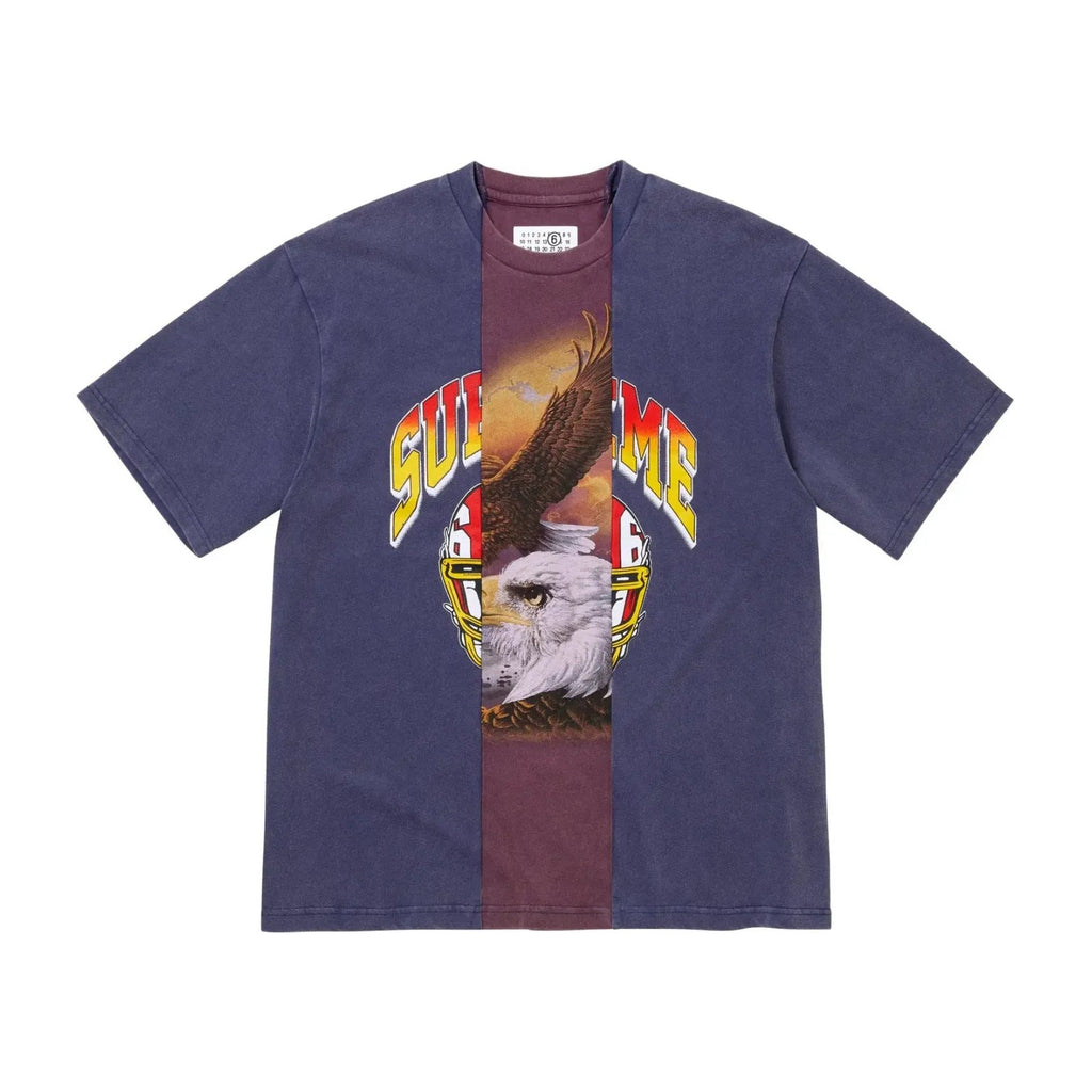 Supreme x MM 6 Maison Margiela Split Short-Sleeve Top Navy