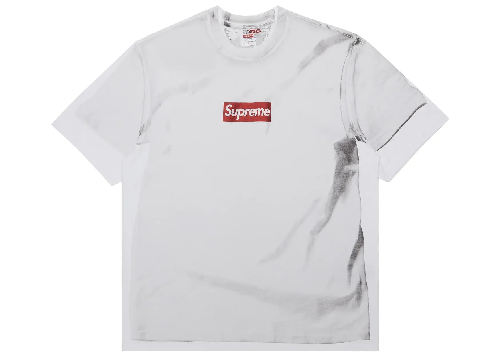 Supreme x MM 6 Maison Margiela Box Logo Tee White