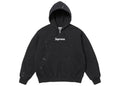 Supreme x MM 6 Maison Margiela Box Logo Zip Up Hooded Sweatshirt Black