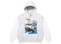 Supreme x MM 6 Maison Margiela Eagle Zip Up Hooded Sweatshirt Ash Grey