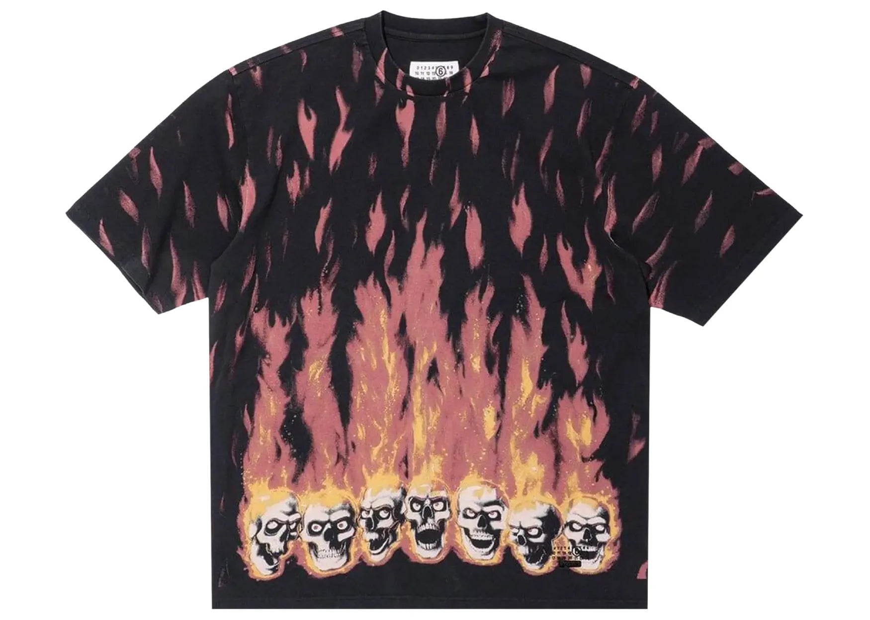 Supreme x MM 6 Maison Margiela Liquid Blue Oversized Tee Black