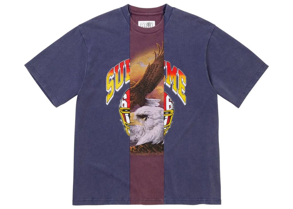 Supreme x MM 6 Maison Margiela Split Short-Sleeve Top Navy