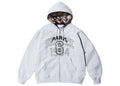 Supreme x MM 6 Maison Margiela Zip Up Hooded Sweatshirt Ash Grey