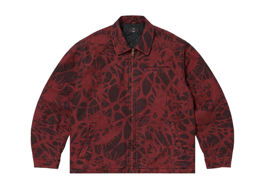 Supreme x Ys Denim Work Jacket Overdyed Red