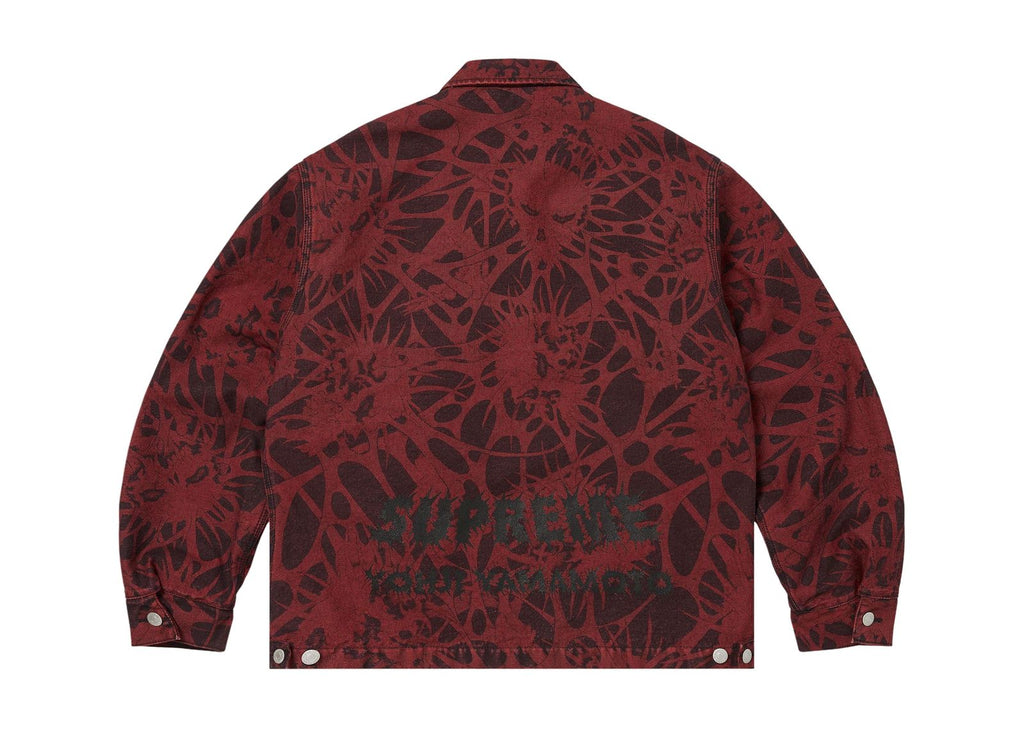 Supreme x Ys Denim Work Jacket Overdyed Red