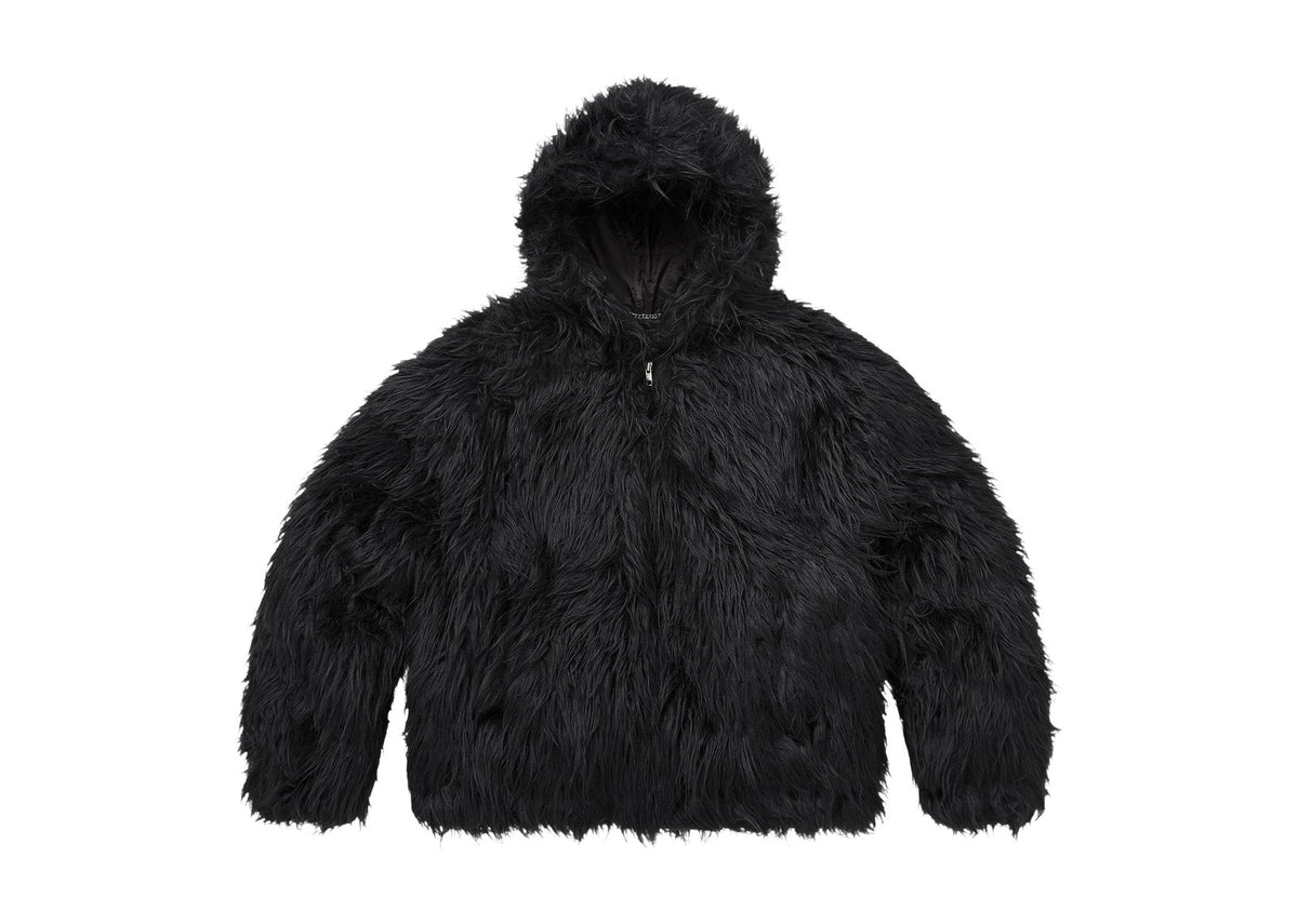 Supreme x Ys Faux Fur Windstopper Hooded Bomber Jacket Black