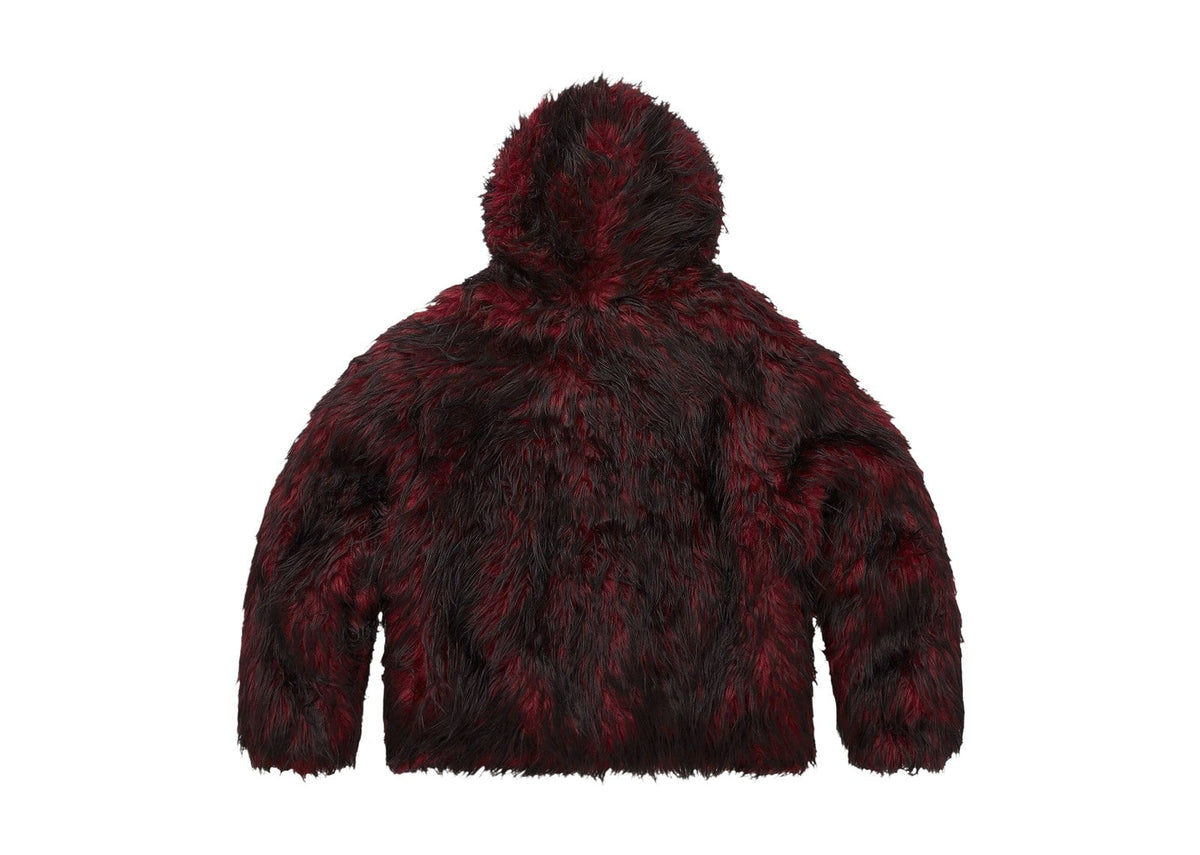 Supreme x Ys Faux Fur Windstopper Hooded Bomber Jacket Red