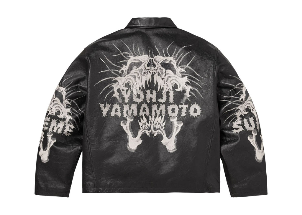 Supreme x Ys Leather Jacket Black