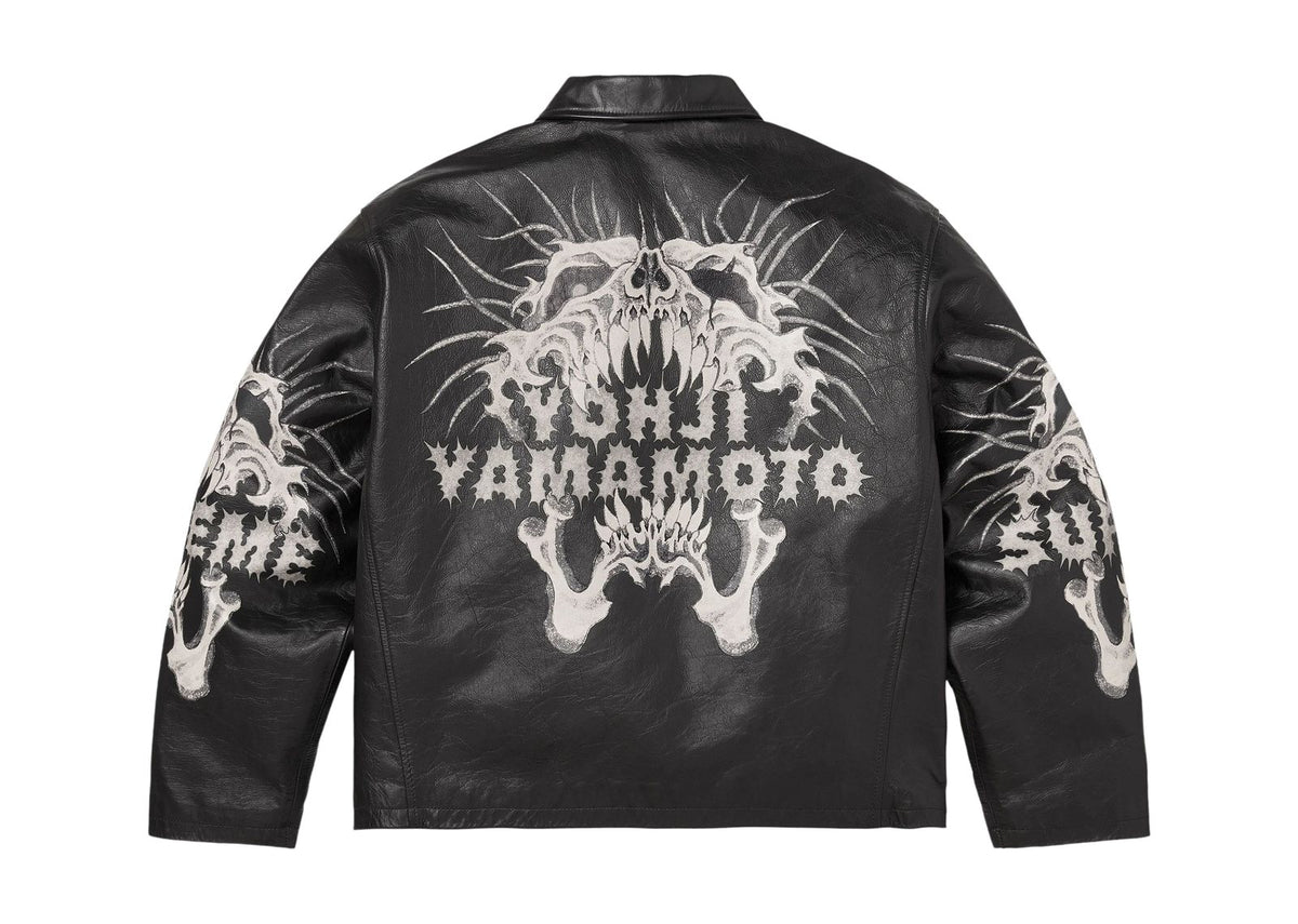 Supreme x Ys Leather Jacket Black