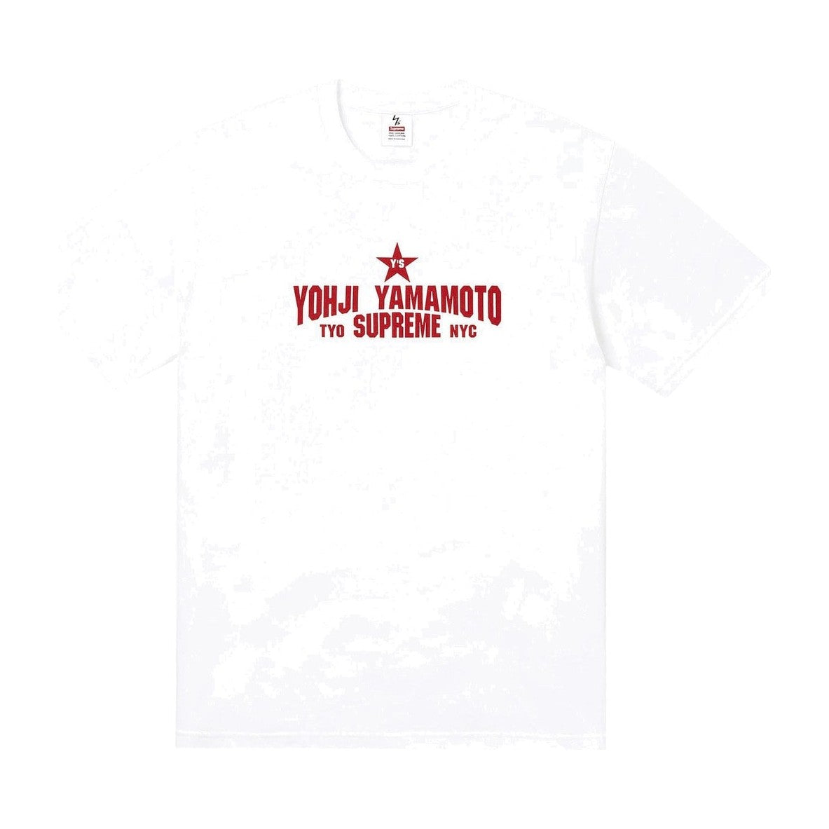 Supreme x Ys Star Tee White