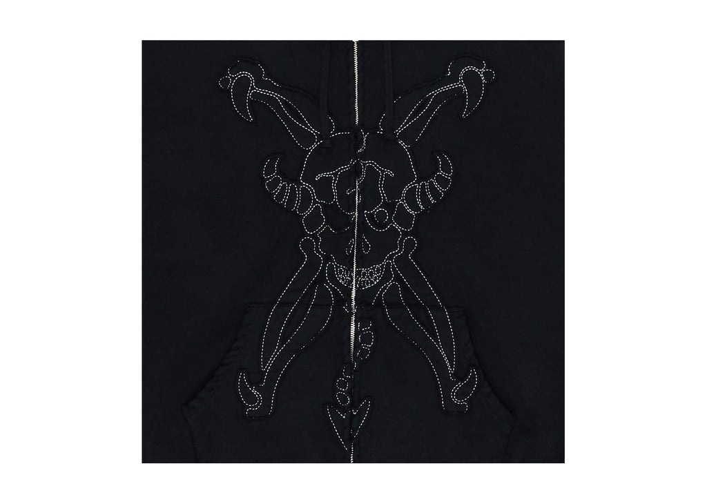 Supreme x Ys Zip Up Hooded Sweatshirt Black