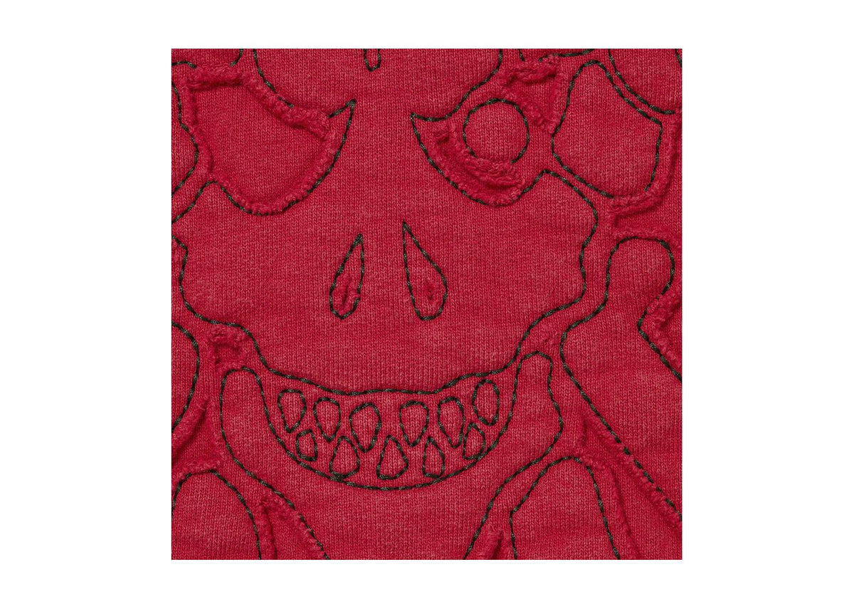 Supreme x Ys Zip Up Hooded Sweatshirt Washed Red
