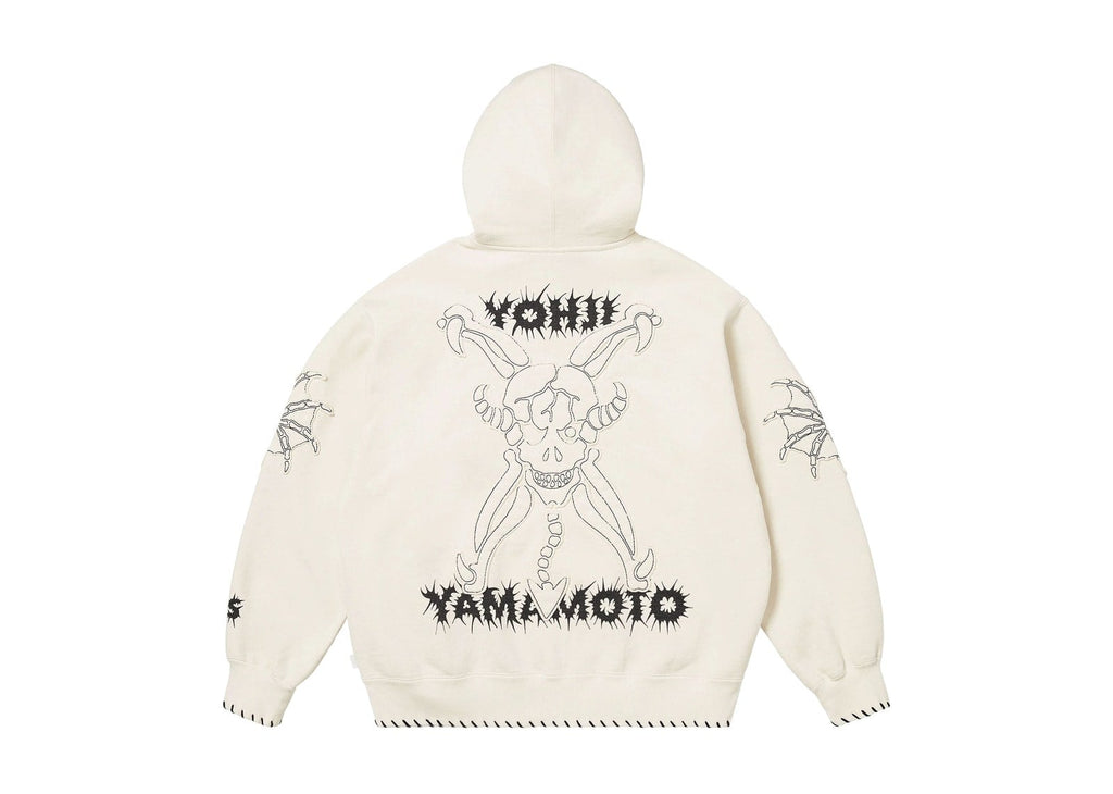 Supreme x Ys Zip Up Hooded Sweatshirt White