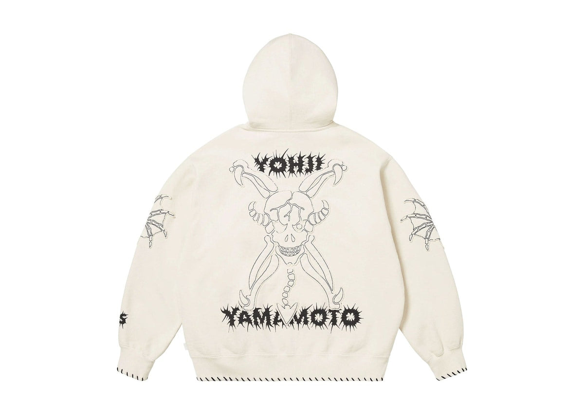 Supreme x Ys Zip Up Hooded Sweatshirt White