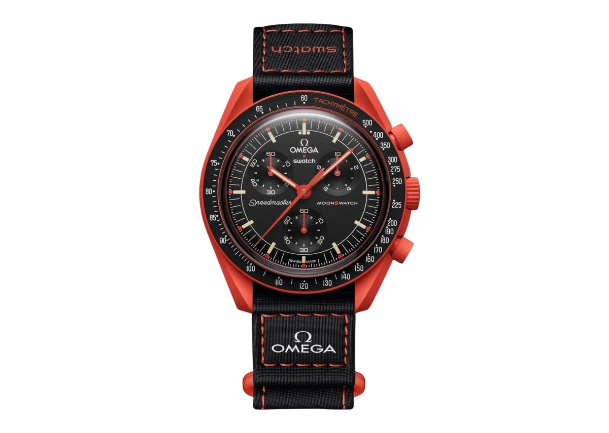Swatch x Omega Bioceramic Moonswatch Mission On Earth Lava