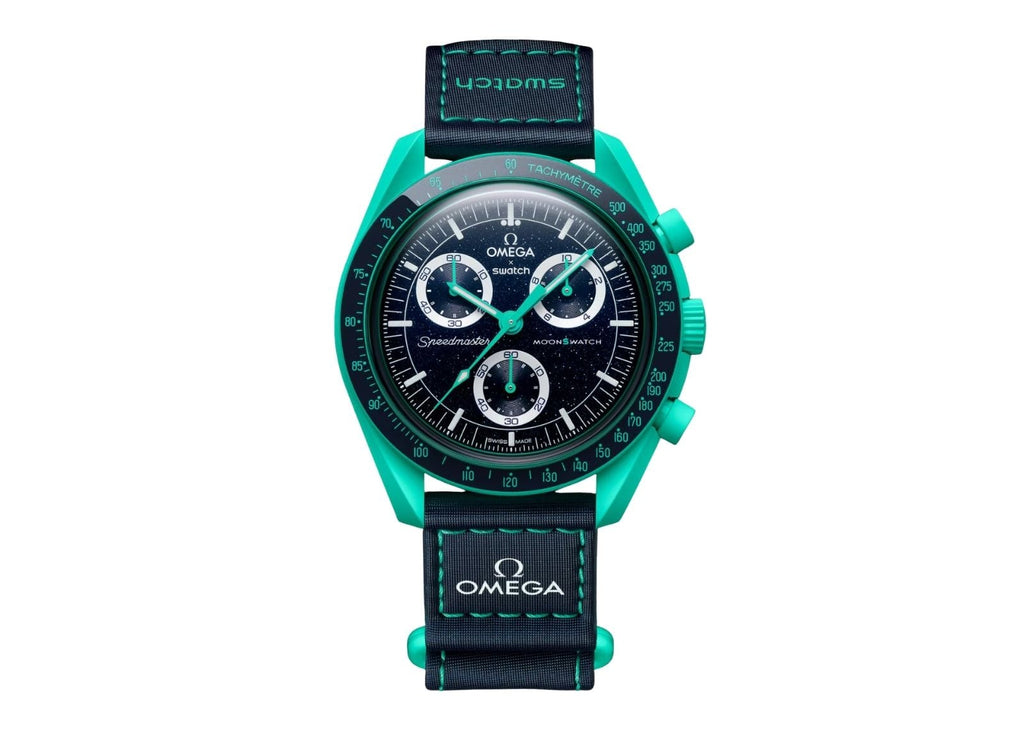 Swatchx Omega Bioceramic Moonswatch Mission On Earth Polar Lights