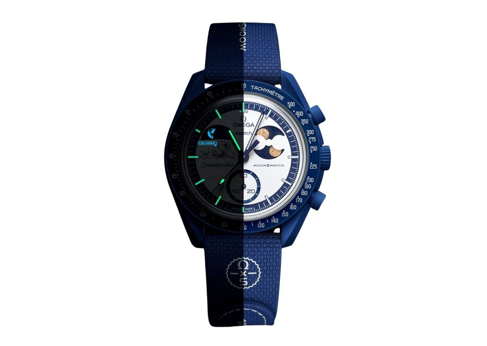 Swatchx Omega Bioceramic Moonswatch Mission To Earthphase Moonshine Gold Snoopy