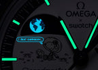 Swatchx Omega Bioceramic Moonswatch Mission To Earthphase Moonshine Gold Snoopy