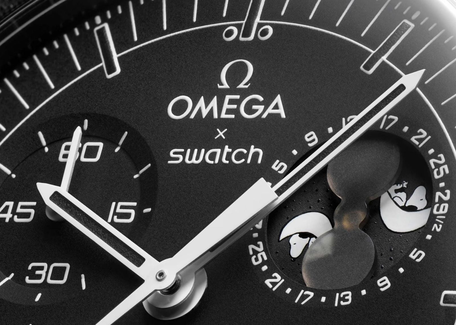 Swatchx Omega Bioceramic Moonswatch Mission To Moonphase New Moon